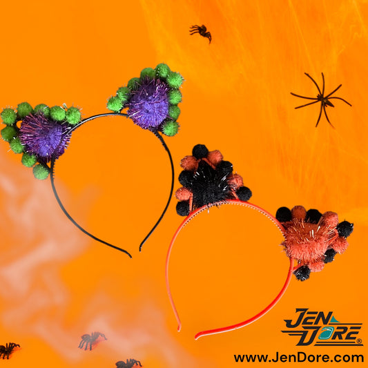 JenDore® Hair Cat Ear Headbands Handcrafted for Halloween