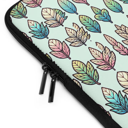 JenDore Pastel Fall Leaves Laptop Sleeve