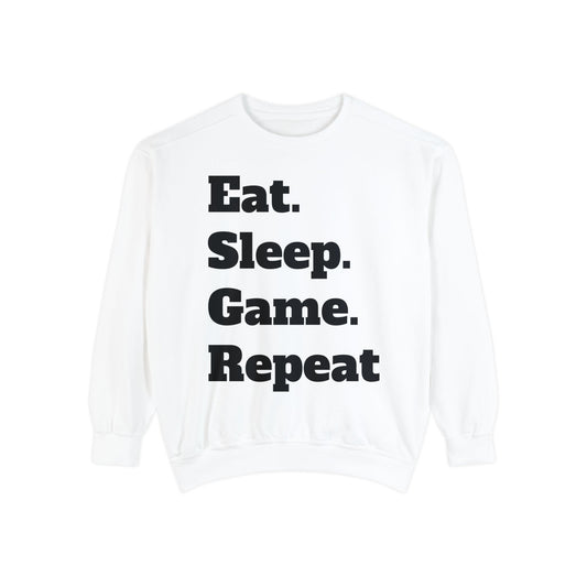 JenDore Eat Sleep Game Repeat Sweatshirt