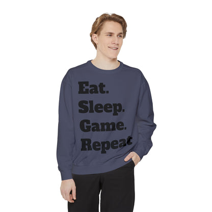 JenDore Eat Sleep Game Repeat Sweatshirt