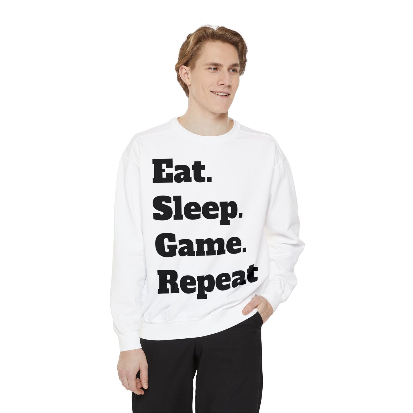 JenDore Eat Sleep Game Repeat Sweatshirt