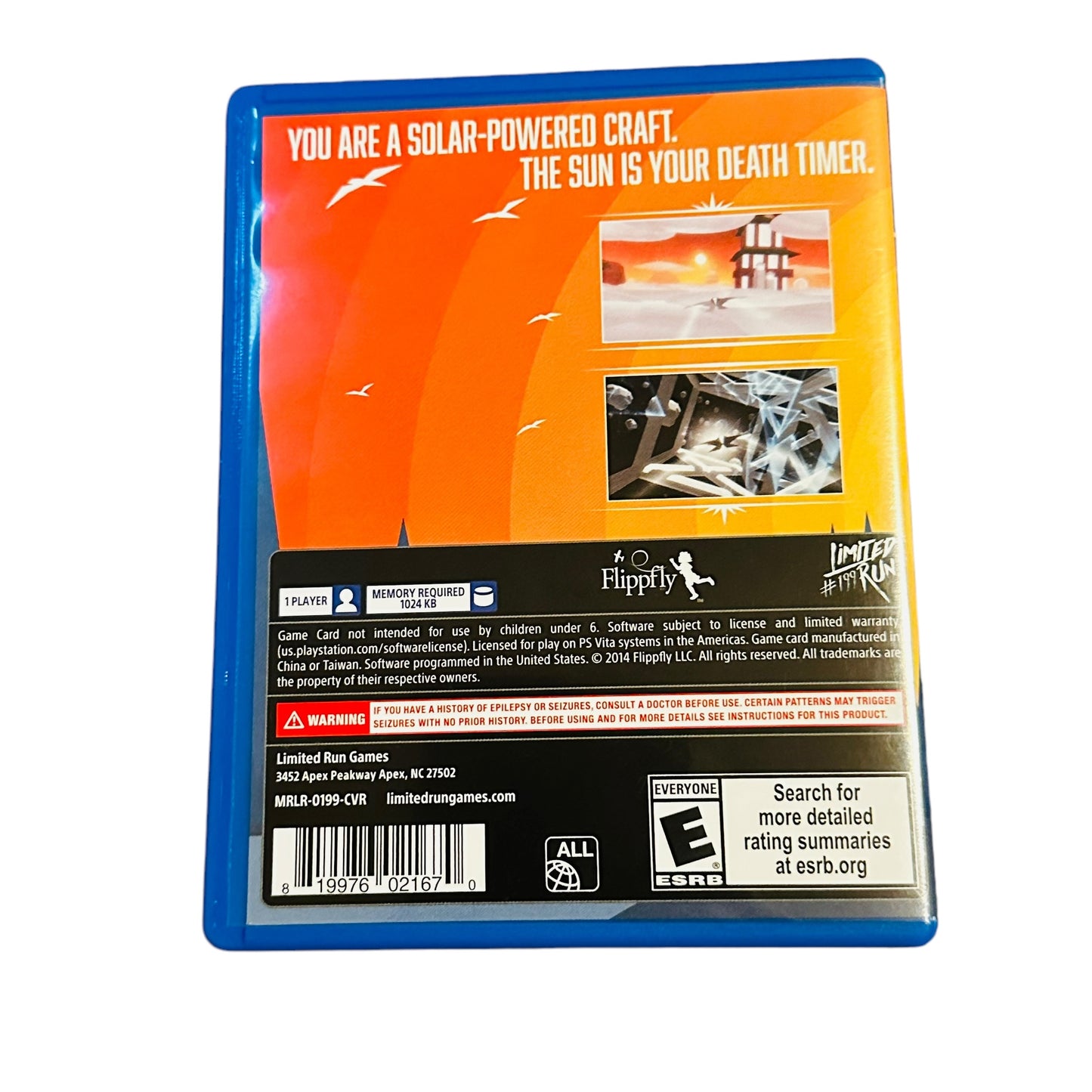 Used Race the Sun Playstation PS Vita Video Game with Case | Preowned at JenDore