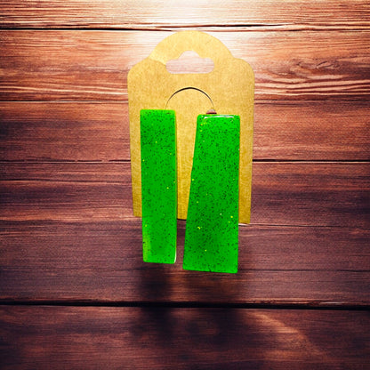 JenDore Hair Clips - Handmade Green (Set of 2)