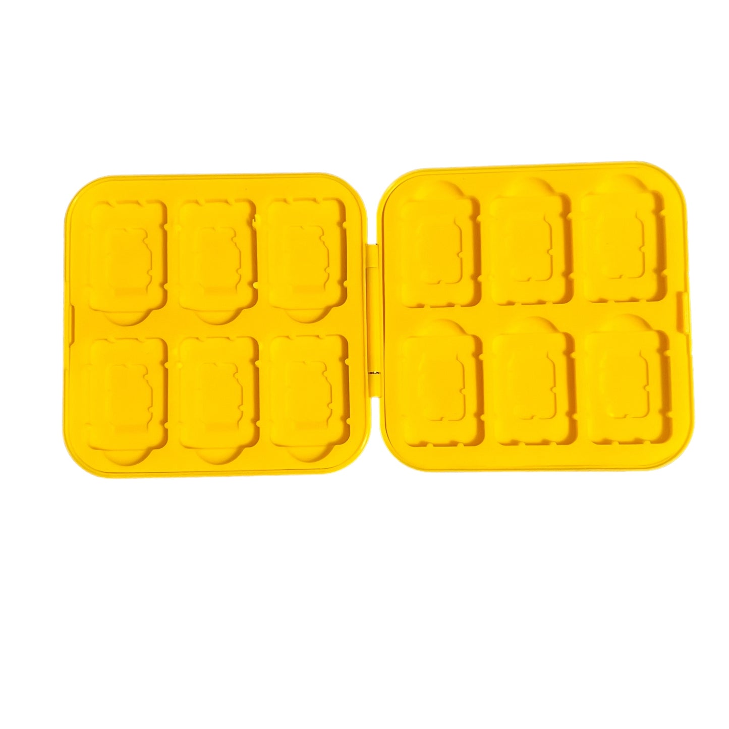 JenDore Game Over Game Card Case: 12 Slot Black & Yellow Storage for Nintendo Switch Cartridges