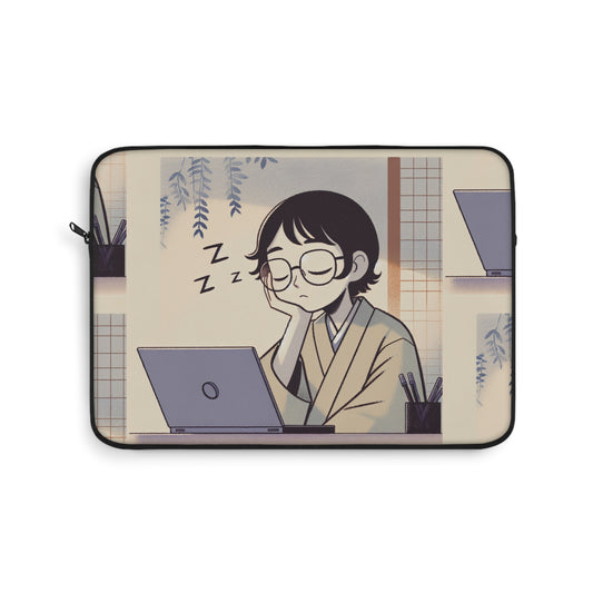 JenDore Anime Girl Sleeping Laptop Sleeve