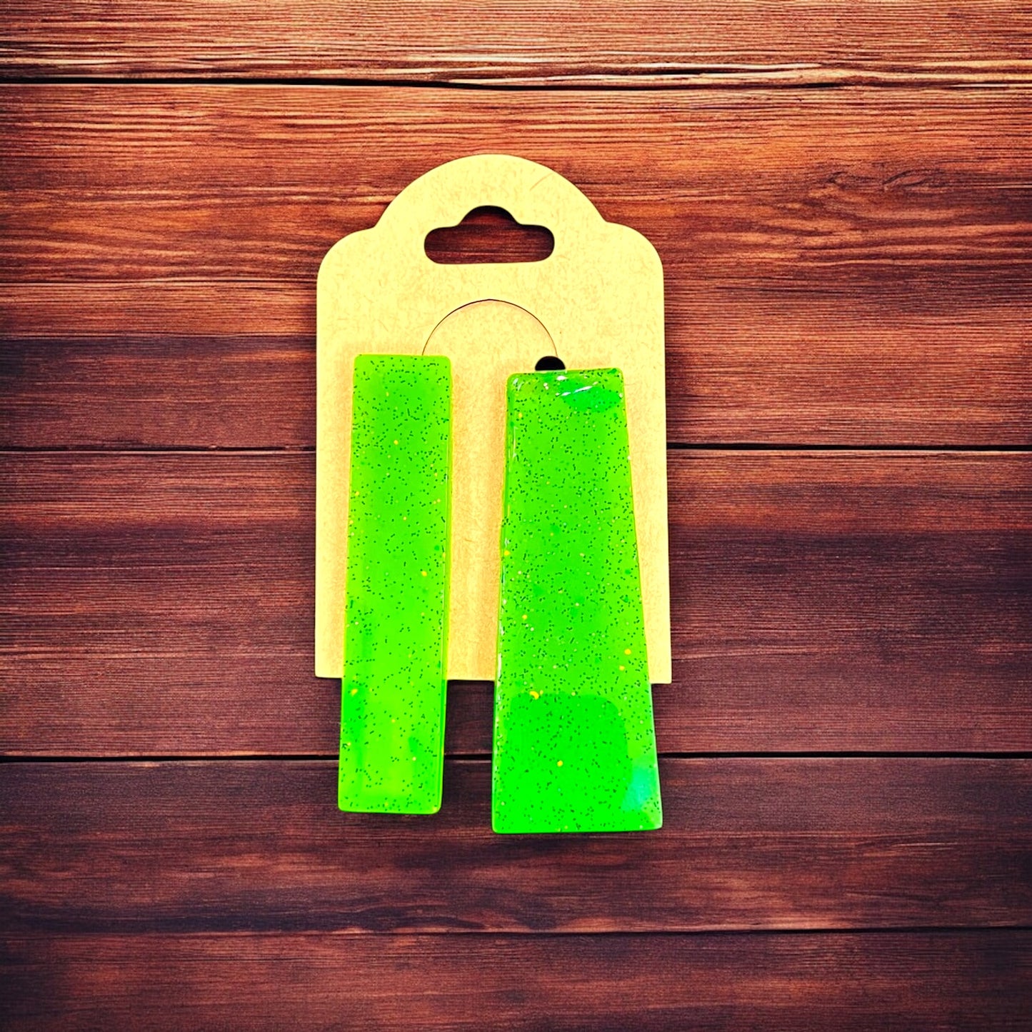 JenDore Hair Clips - Handmade Green (Set of 2)