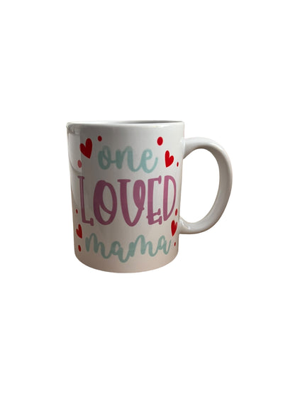 JenDore Motherhood Powered by Love Fueled by Coffee 12 oz. Ceramic Mug