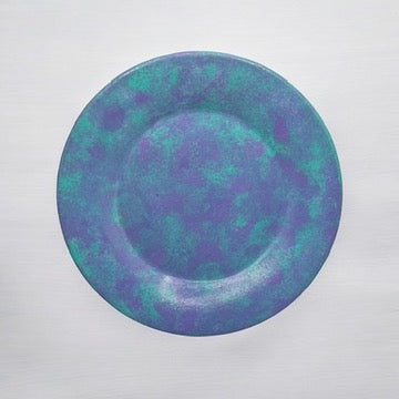 JenDore Handmade Iridescent Bliss Vanity Plate – Pastel Purple & Blue