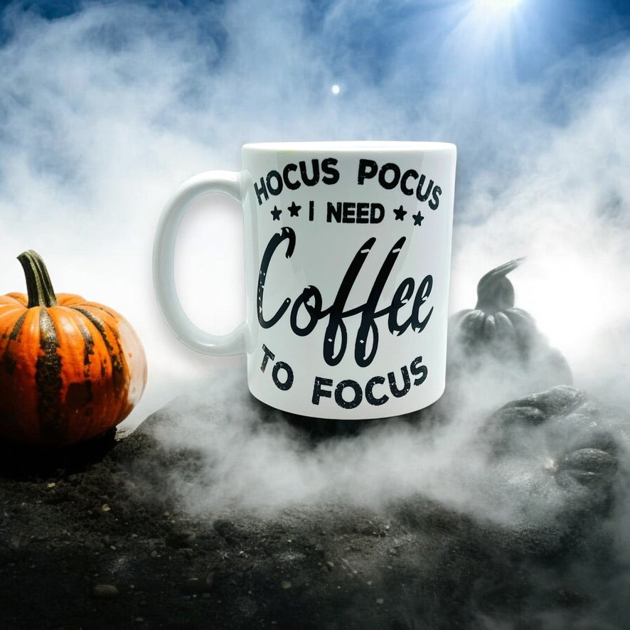 JenDore Hocus Pocus I Need to Focus / Hampton Roads 12 oz. Ceamic Mug