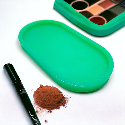 Plateau de vanité Glam vert fait à la main JenDore : l'accessoire VIP de votre vanité !