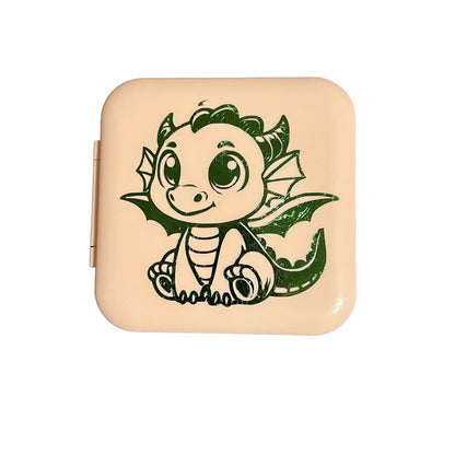 Étui en silicone pour cartouches Nintendo Switch JenDore Green Baby Dragon 12 emplacements pour cartes de jeu rose