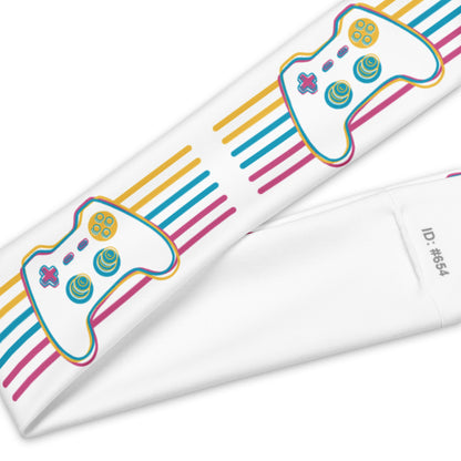 JenDore®  Hair Rainbow Gaming Controller Headband - Polyester/Spandex